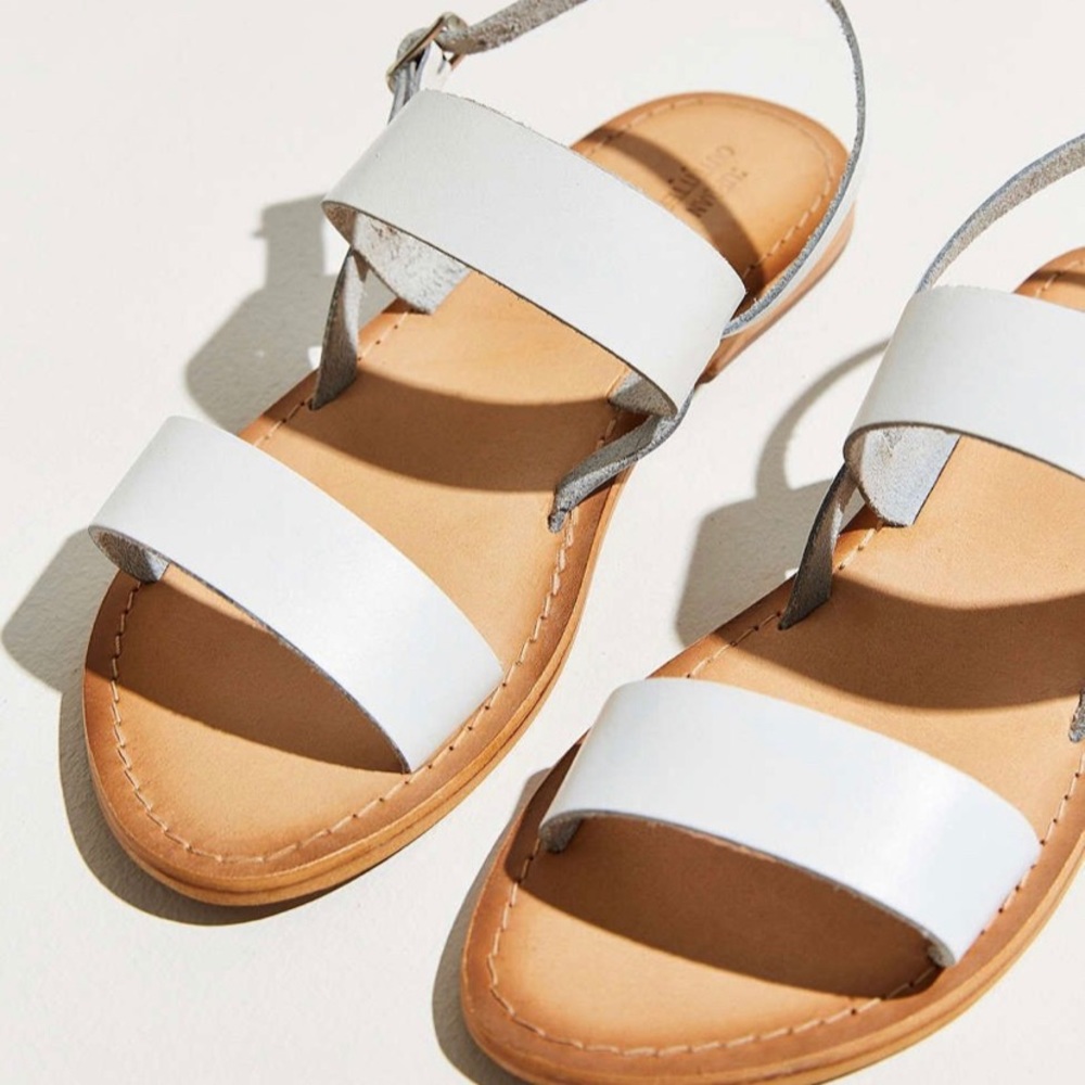 Urban Outfitters white sandals